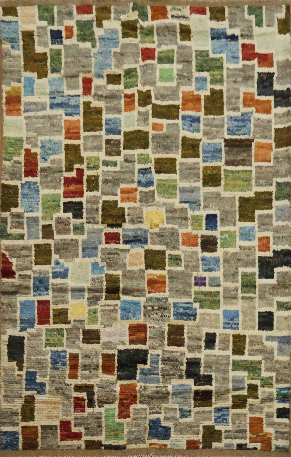 All-Over Wool Moroccan Area Rug 5x8