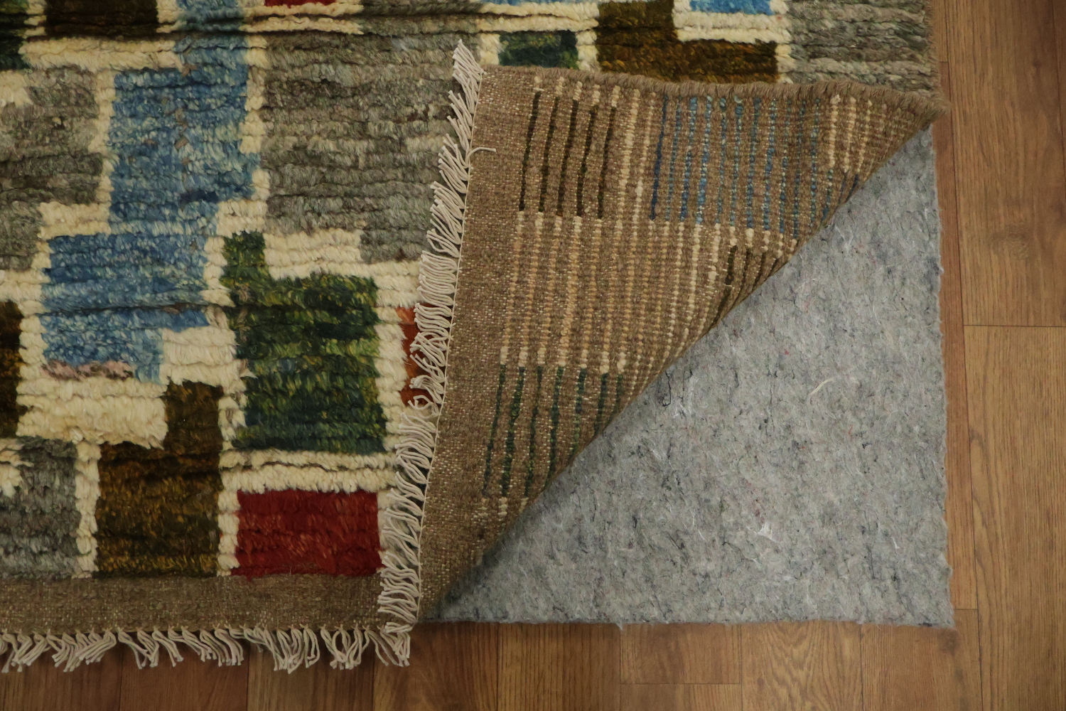 All-Over Wool Moroccan Area Rug 5x8