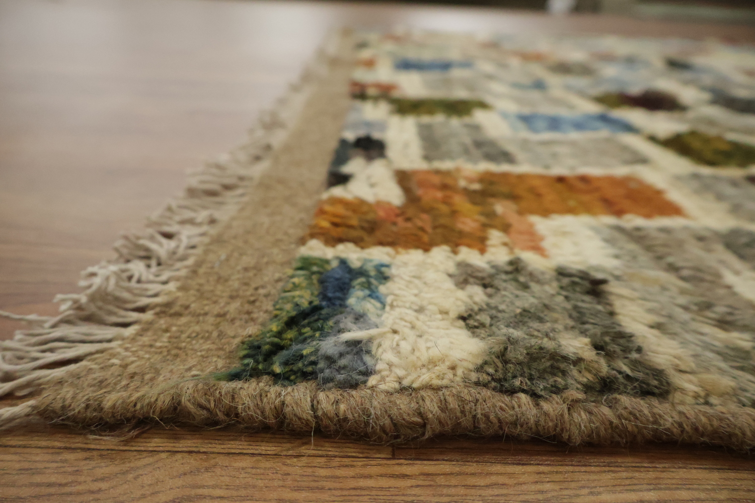 All-Over Wool Moroccan Area Rug 5x8