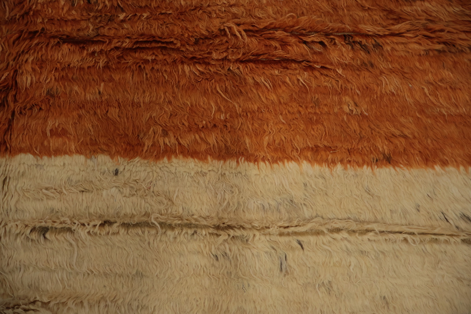 Three-Toned Rustic Moroccan Area Rug 7x10 Earthy Hues for Cozy Home