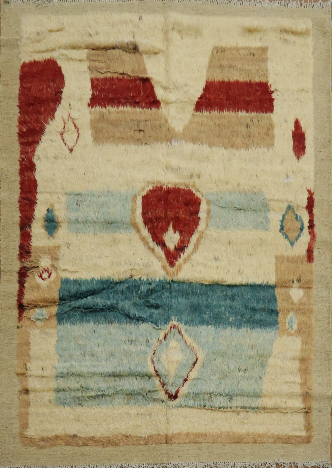 Berber Moroccan Tribal Area Rug 6x8