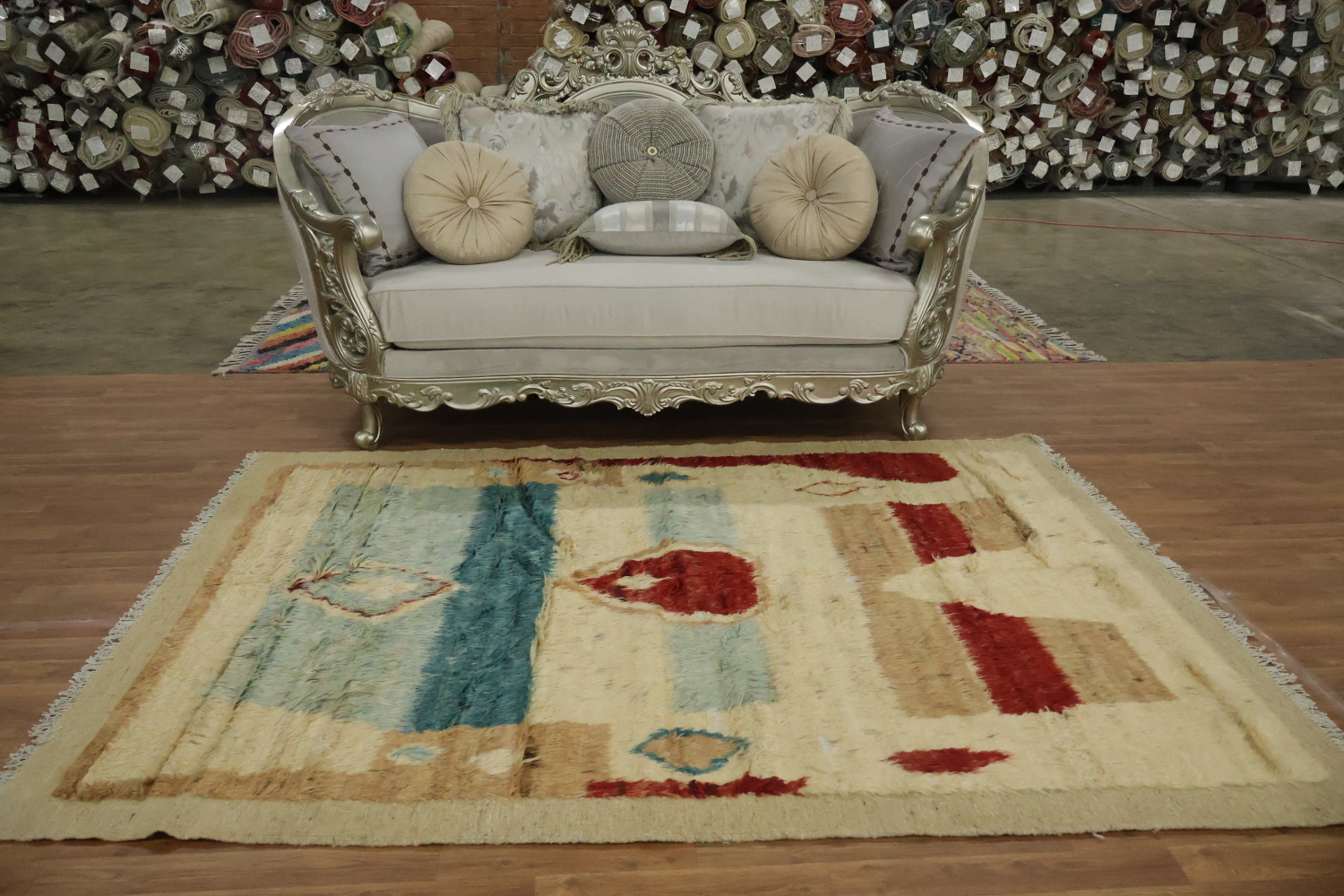 Berber Moroccan Tribal Area Rug 6x8