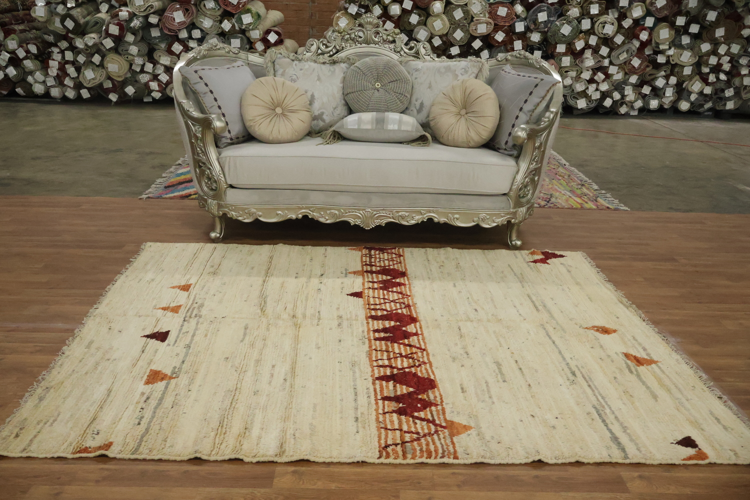 Tribal Moroccan Oriental Area Rug 6x8