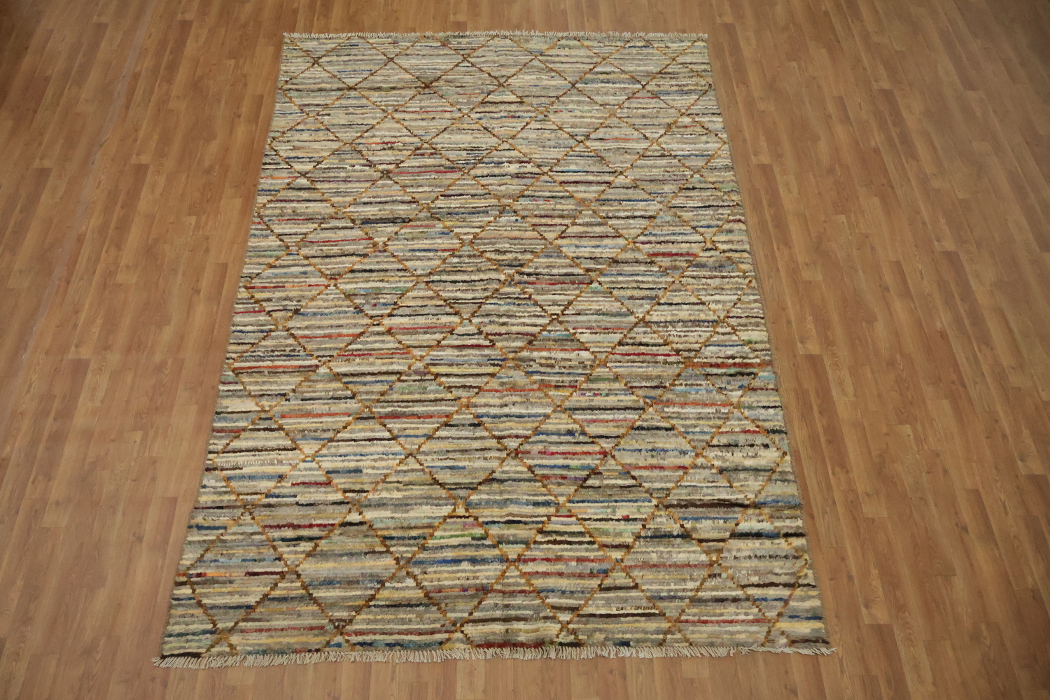 Trellis Moroccan Wool Area Rug 7x10