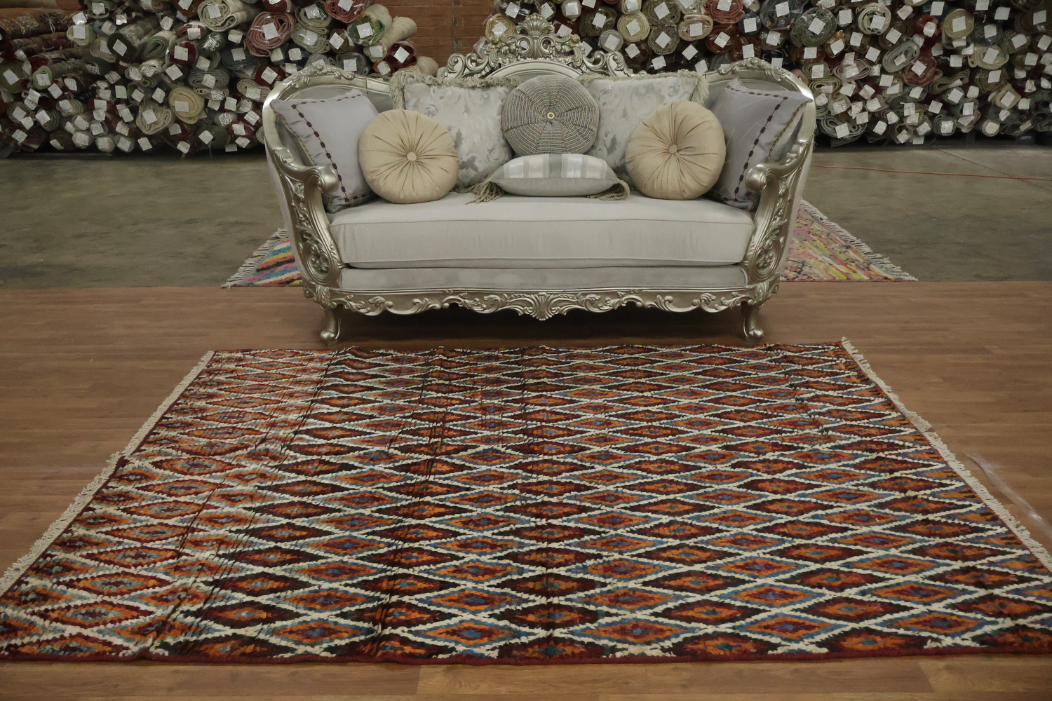 Trellis Moroccan Wool Area Rug 6x8