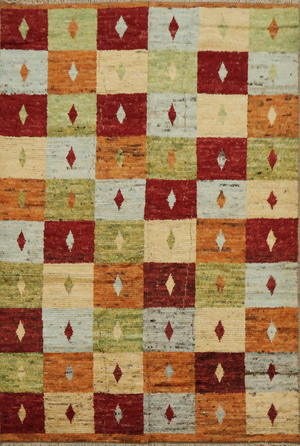 Checkered Moroccan Oriental Area Rug 6x9