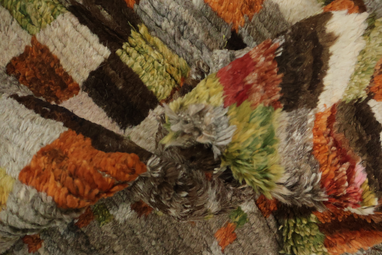 Checkered Moroccan Area Rug 7x10