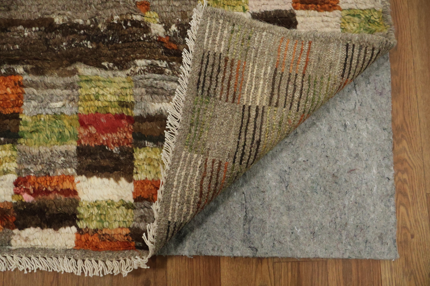Checkered Moroccan Area Rug 7x10