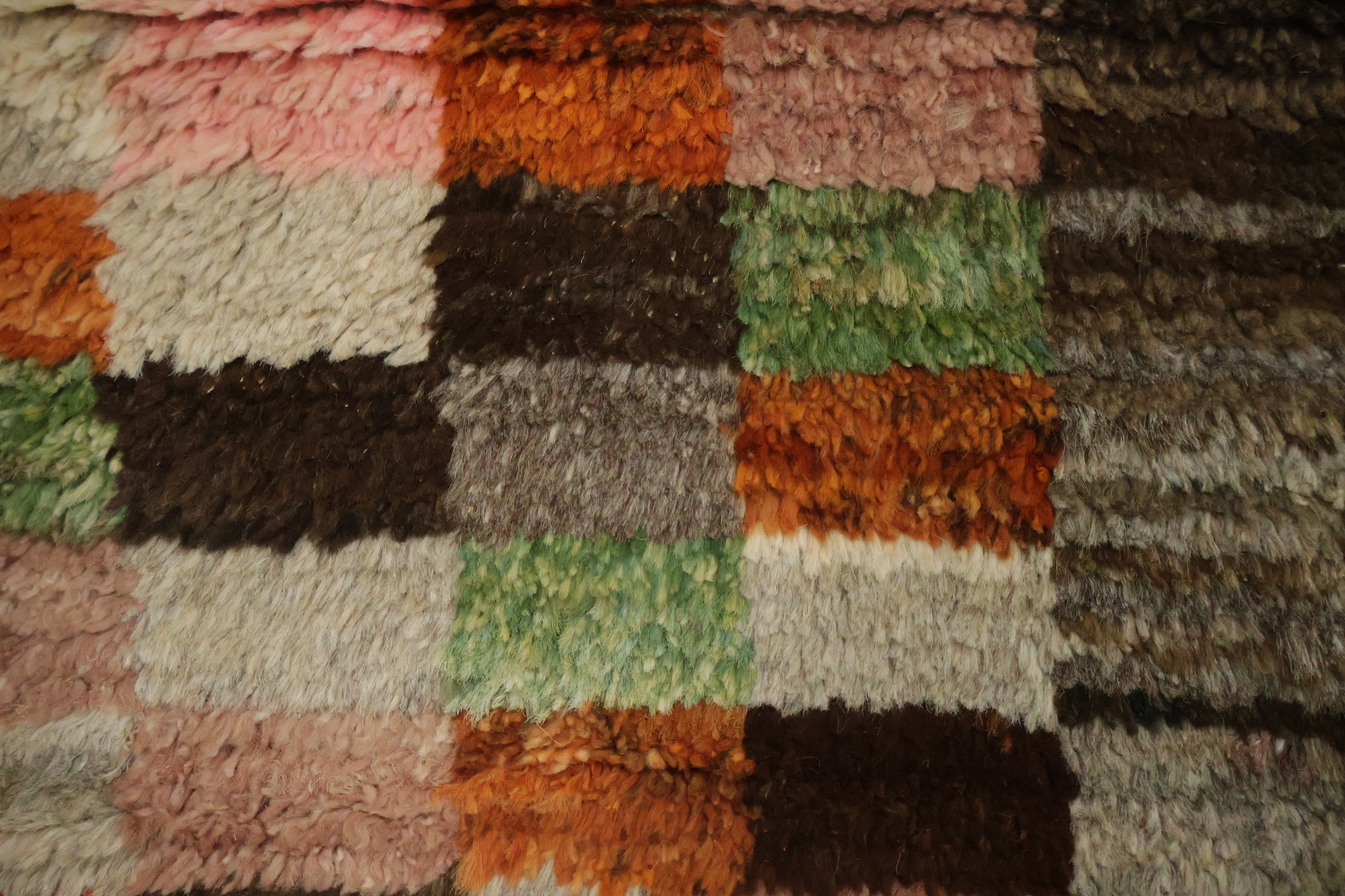 Checkered Moroccan Area Rug 7x10