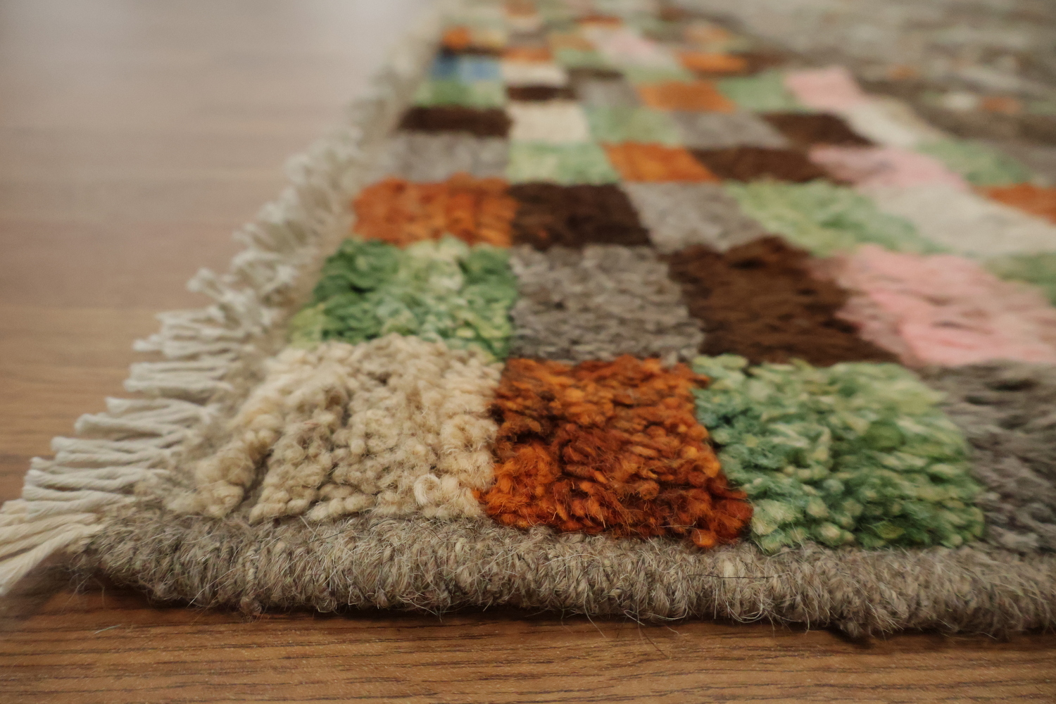 Checkered Moroccan Area Rug 7x10