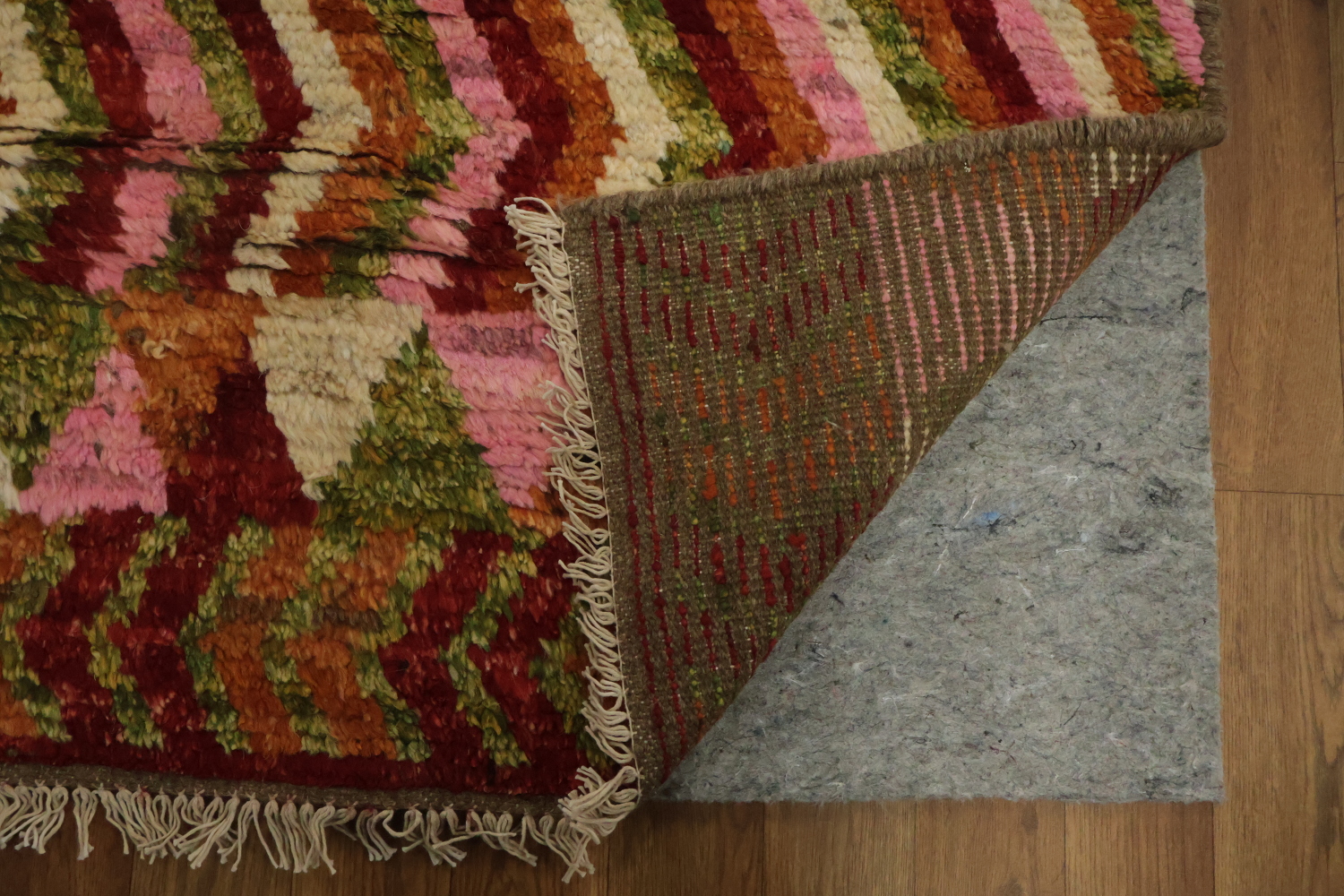 Pink Moroccan Geometric Area Rug 6x10