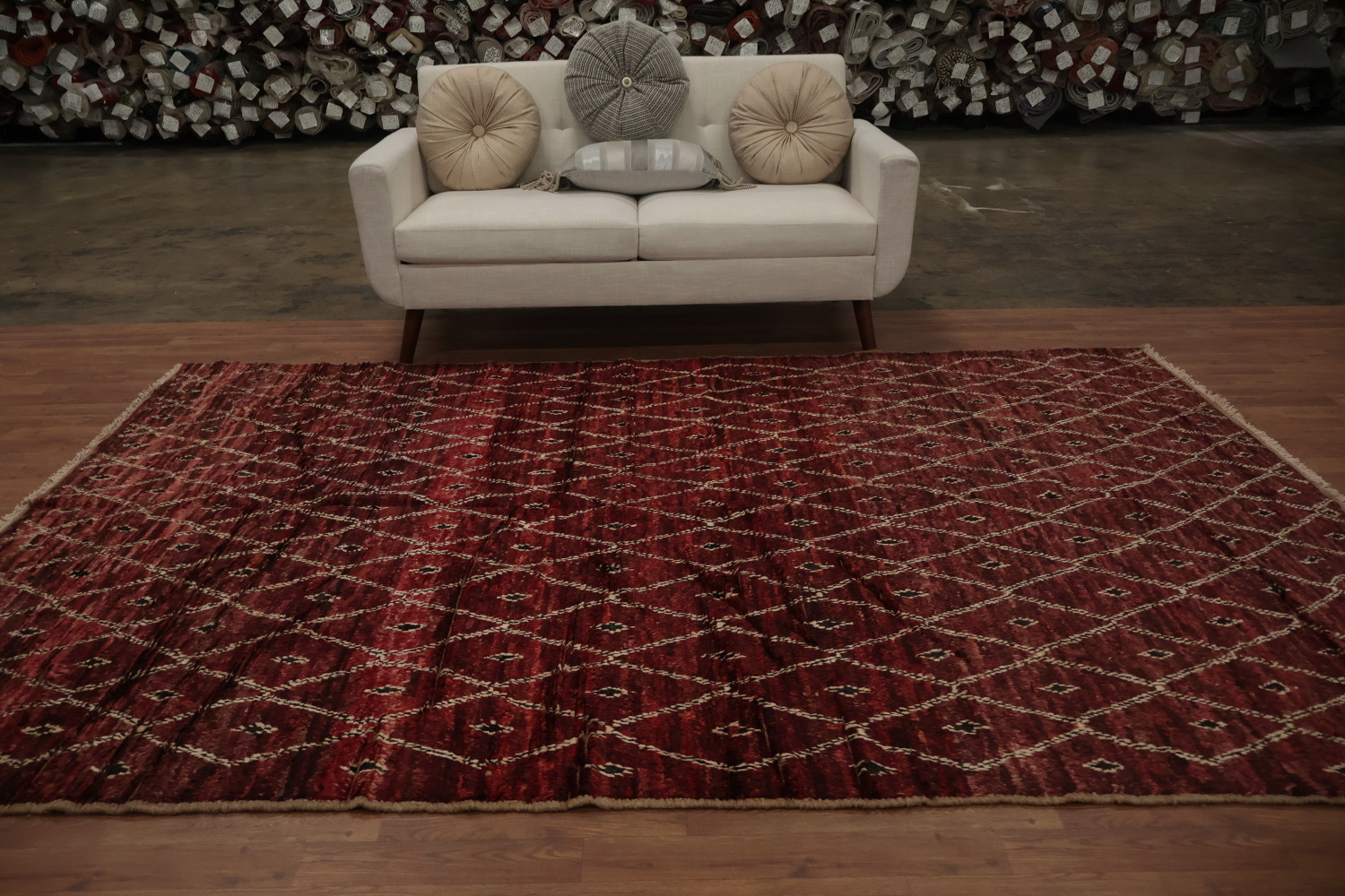 Elegant Diamond Moroccan Area Rug 7x10 for Stylish Interiors