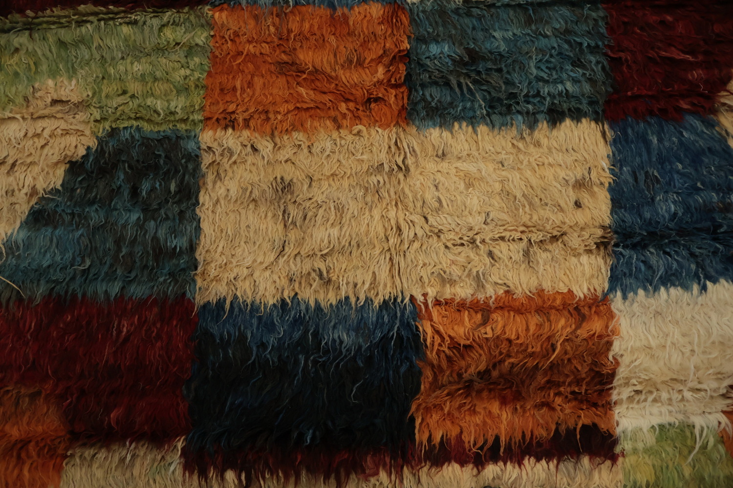 Eye-Catching Moroccan Berber Area Rug 7x10 with Bold Multicolor Patterns