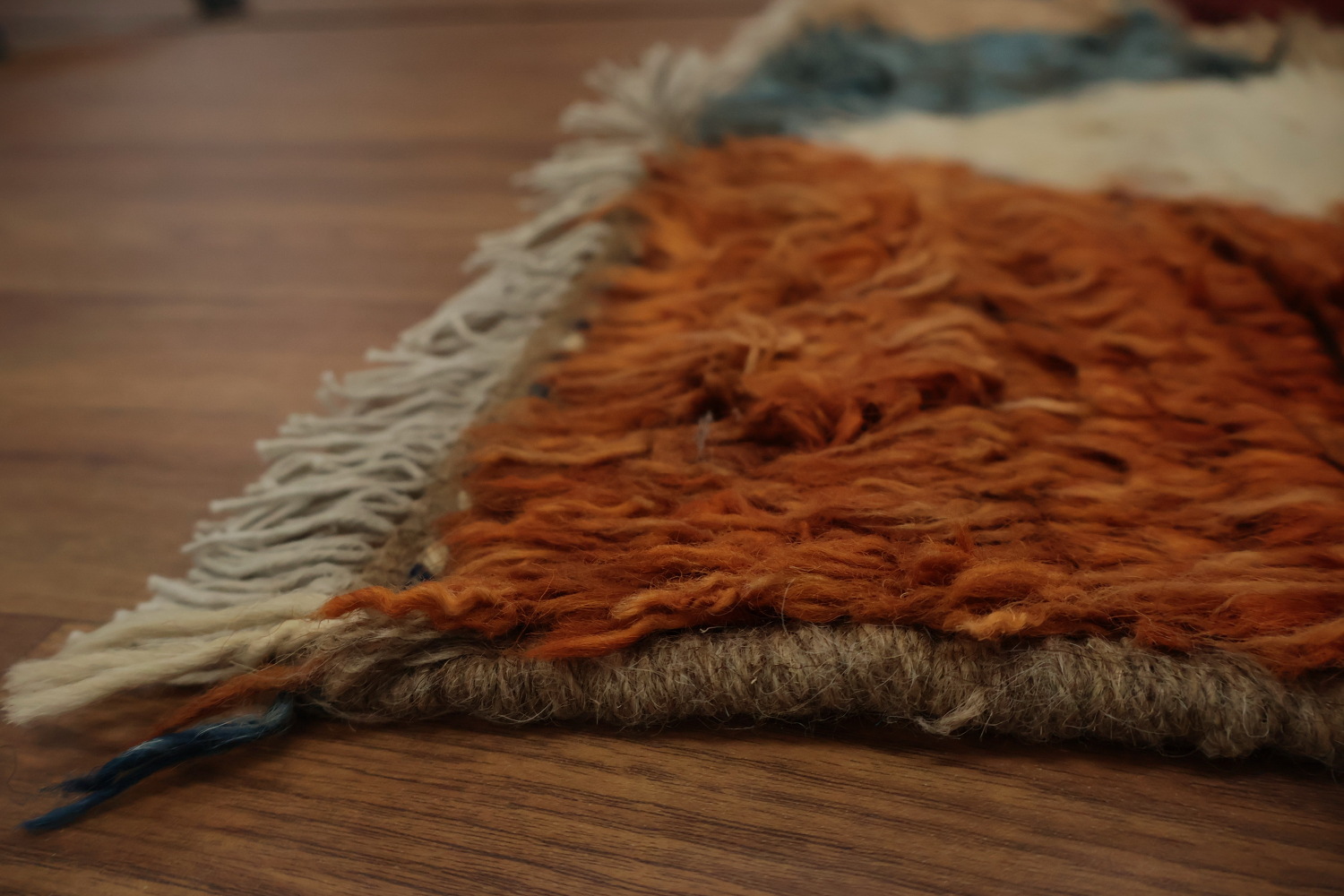 Eye-Catching Moroccan Berber Area Rug 7x10 with Bold Multicolor Patterns
