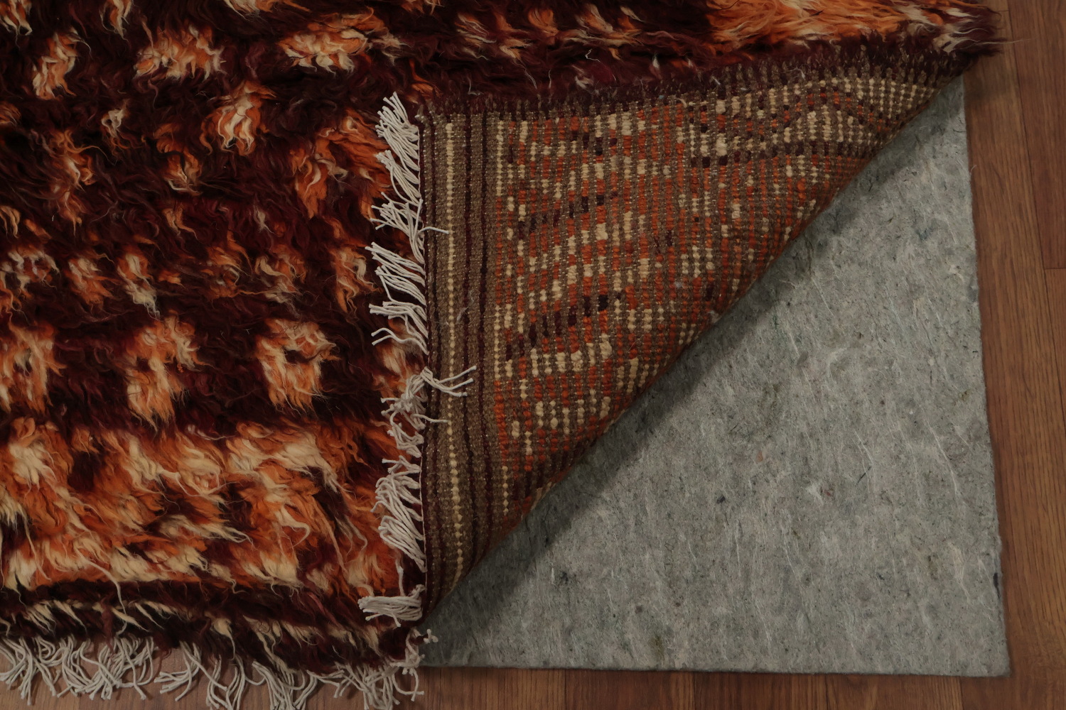 Artisan Made Moroccan Large Area Rug 10x13 in Rich Earthy Hues