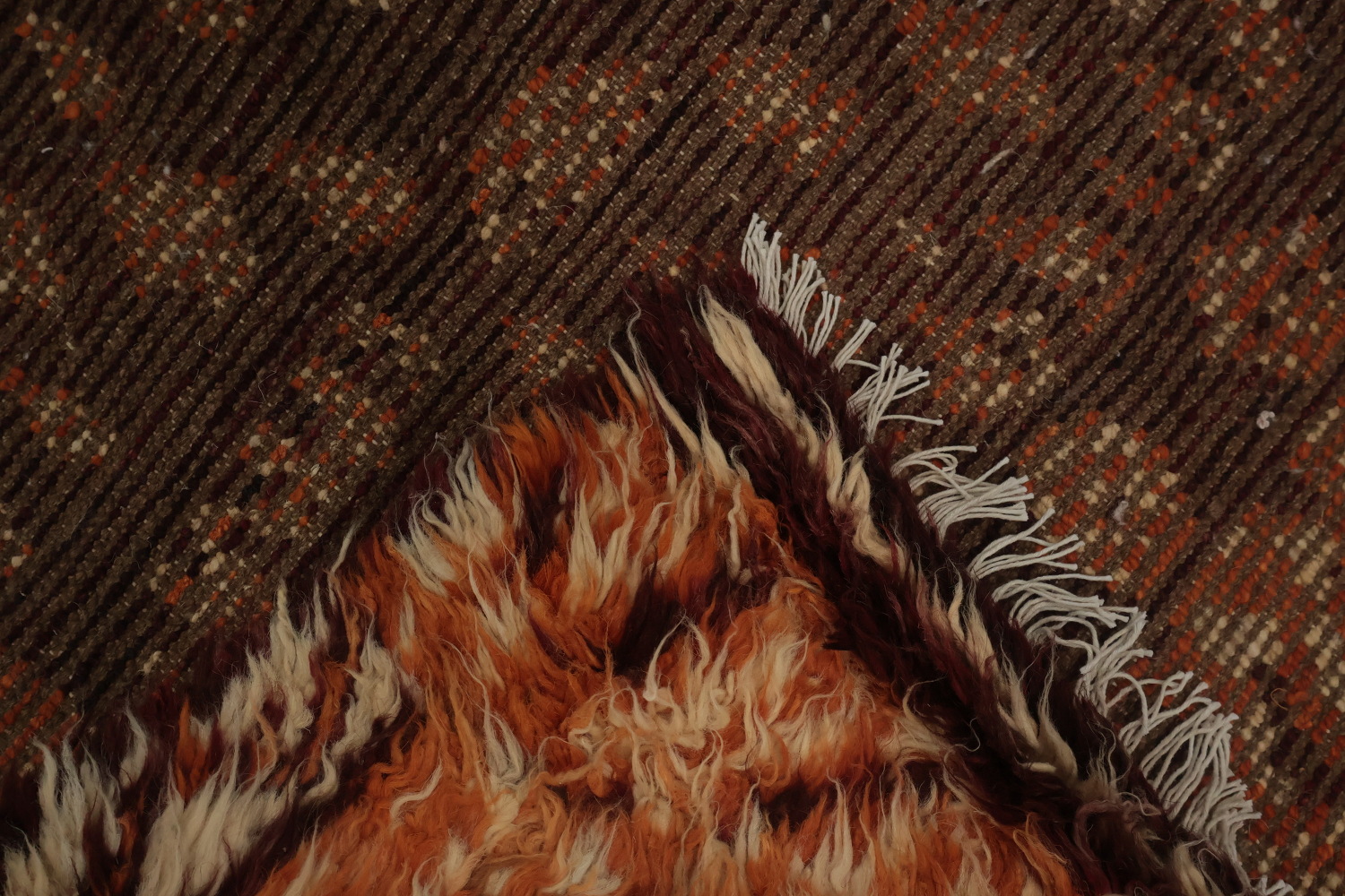 Artisan Made Moroccan Large Area Rug 10x13 in Rich Earthy Hues