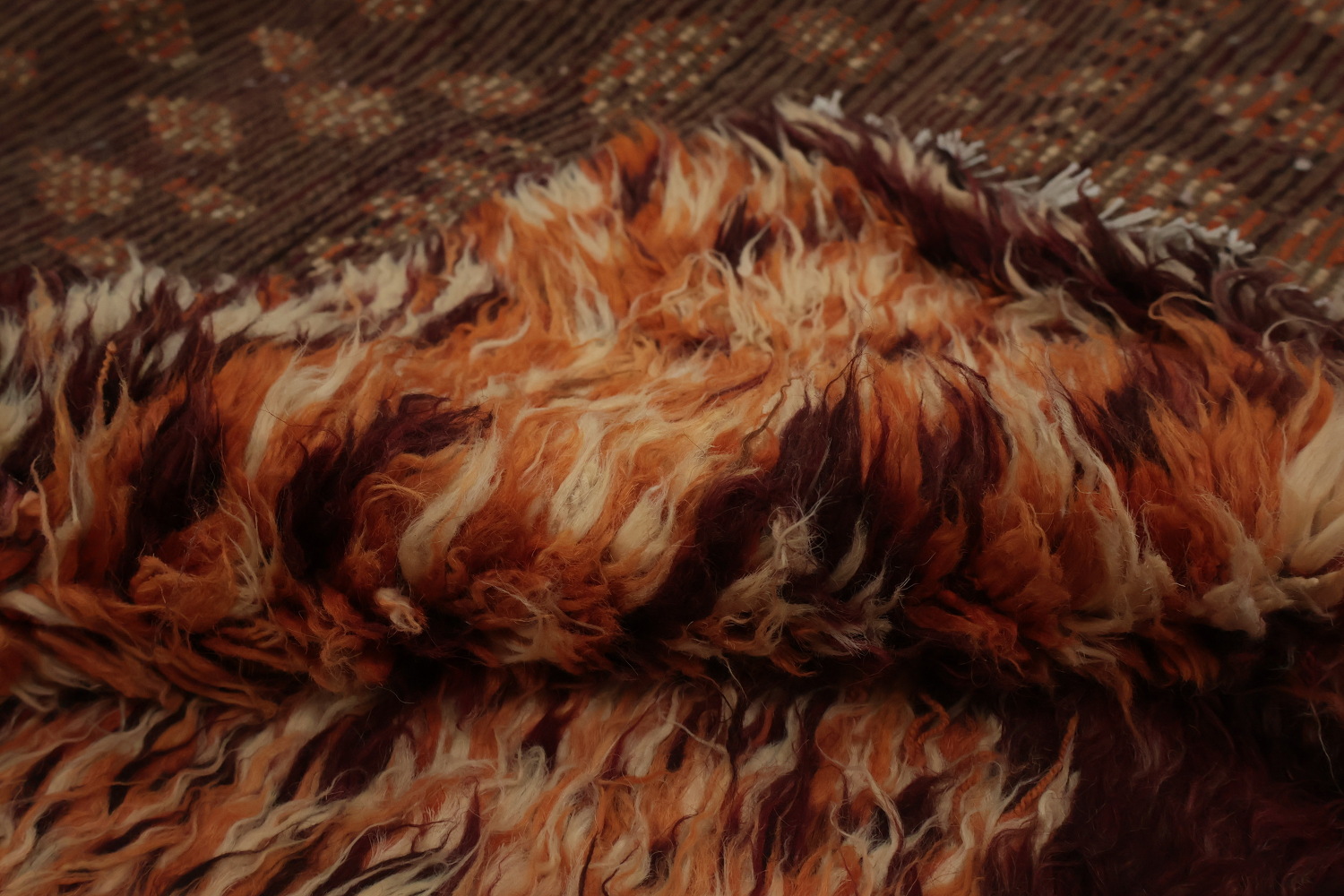 Artisan Made Moroccan Large Area Rug 10x13 in Rich Earthy Hues