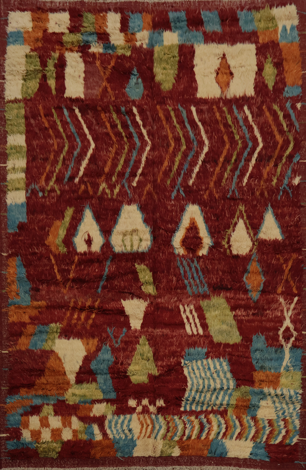 Revitalize Any Room with Eclectic Bohemian Moroccan Area Rug 7x10