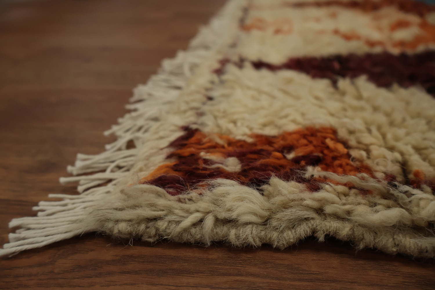 Artistic Geometric Moroccan Area Rug 8x9 with Earthy Tones
