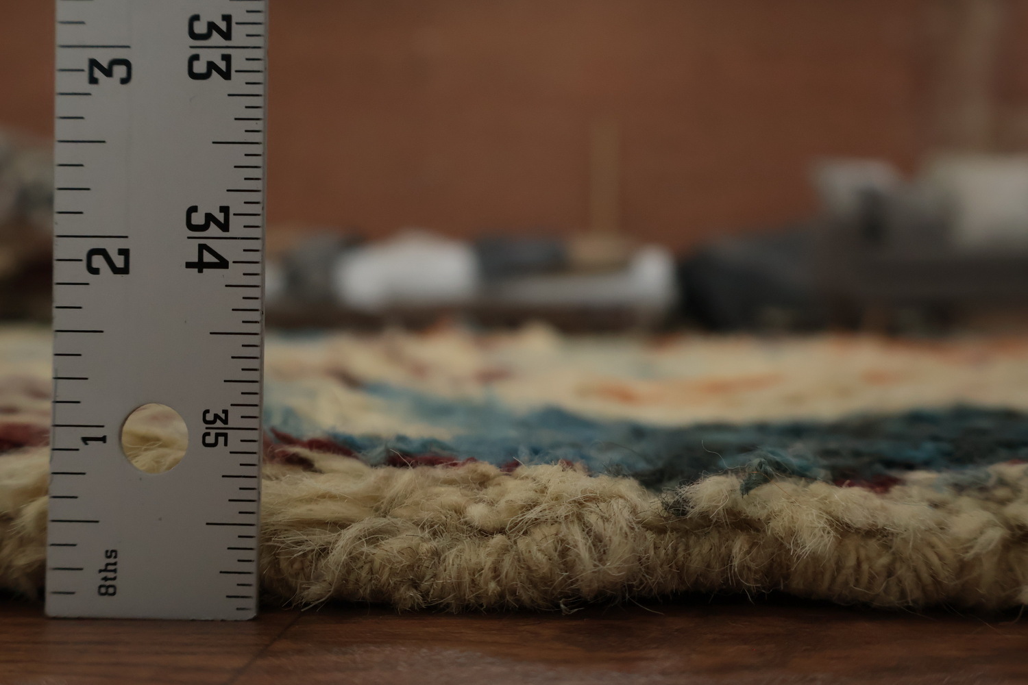 Artistic Geometric Moroccan Area Rug 8x9 with Earthy Tones