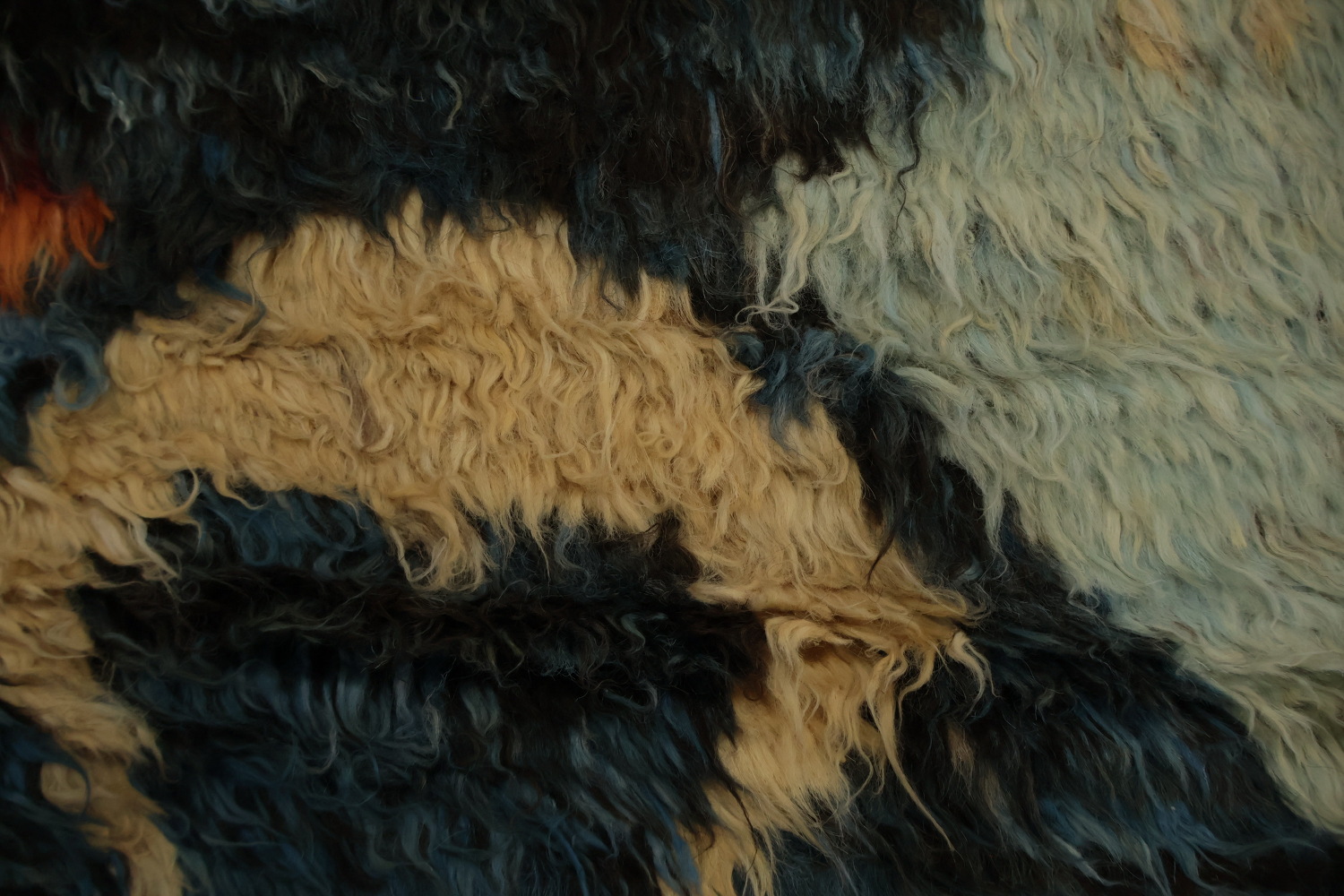 Abstract Berber Moroccan Area Rug 7x10 for Modern Home Decor