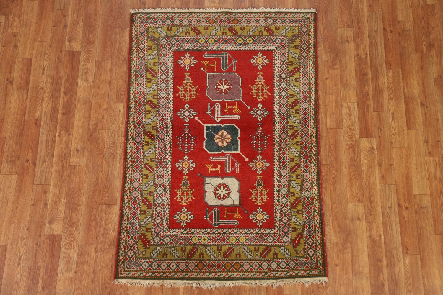 Antique Vegetable Dye Shirvan Area Rug 3x5