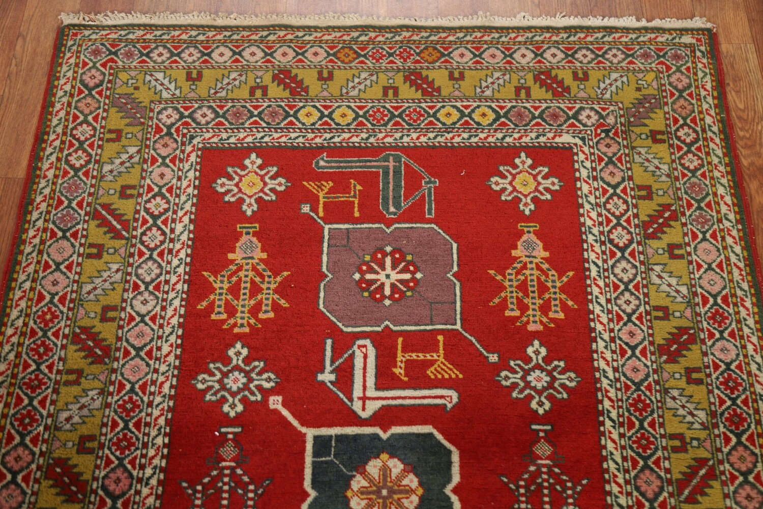 Antique Vegetable Dye Shirvan Area Rug 3x5