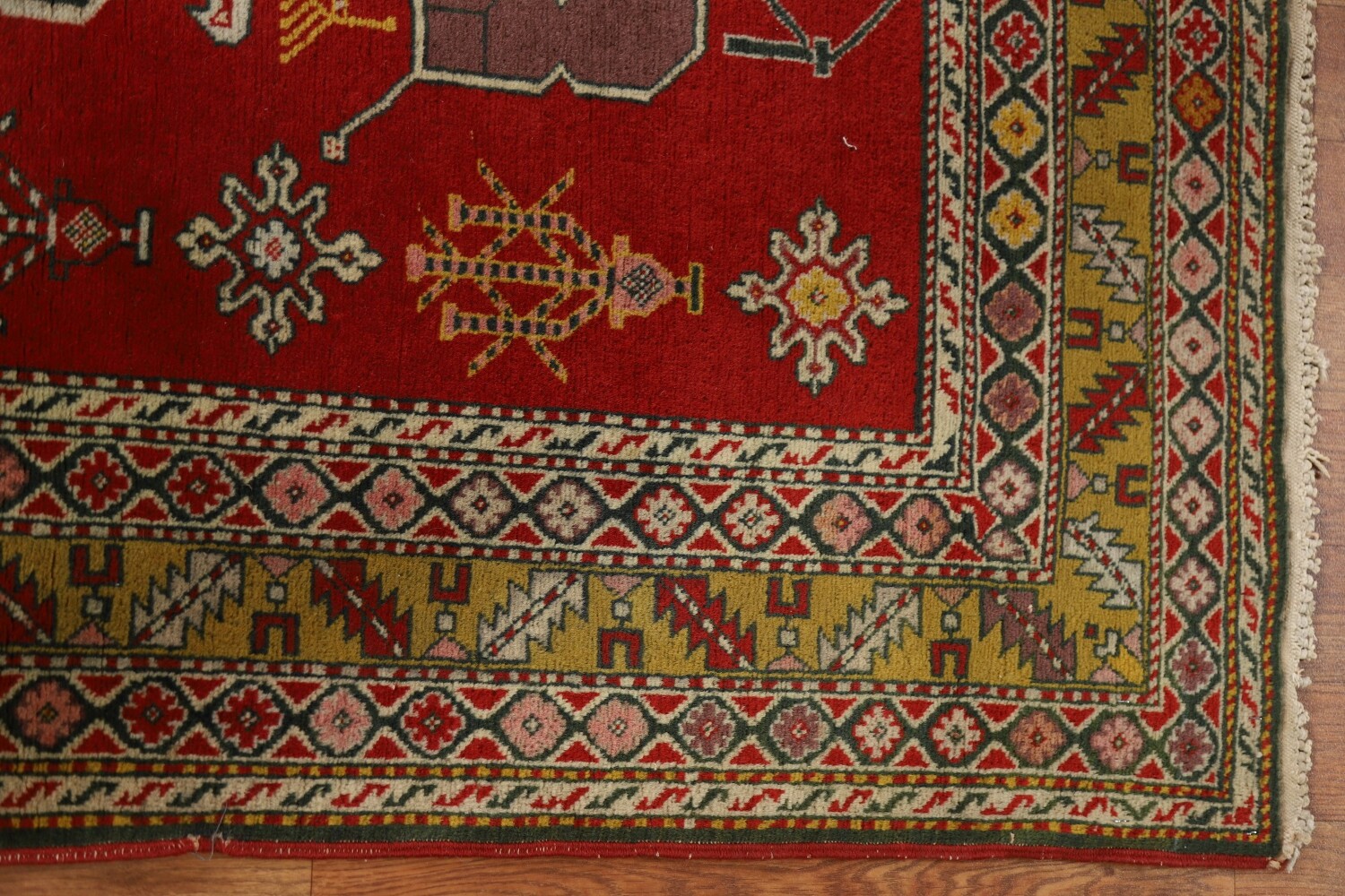 Antique Vegetable Dye Shirvan Area Rug 3x5