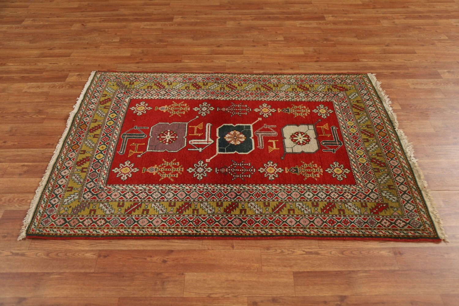 Antique Vegetable Dye Shirvan Area Rug 3x5