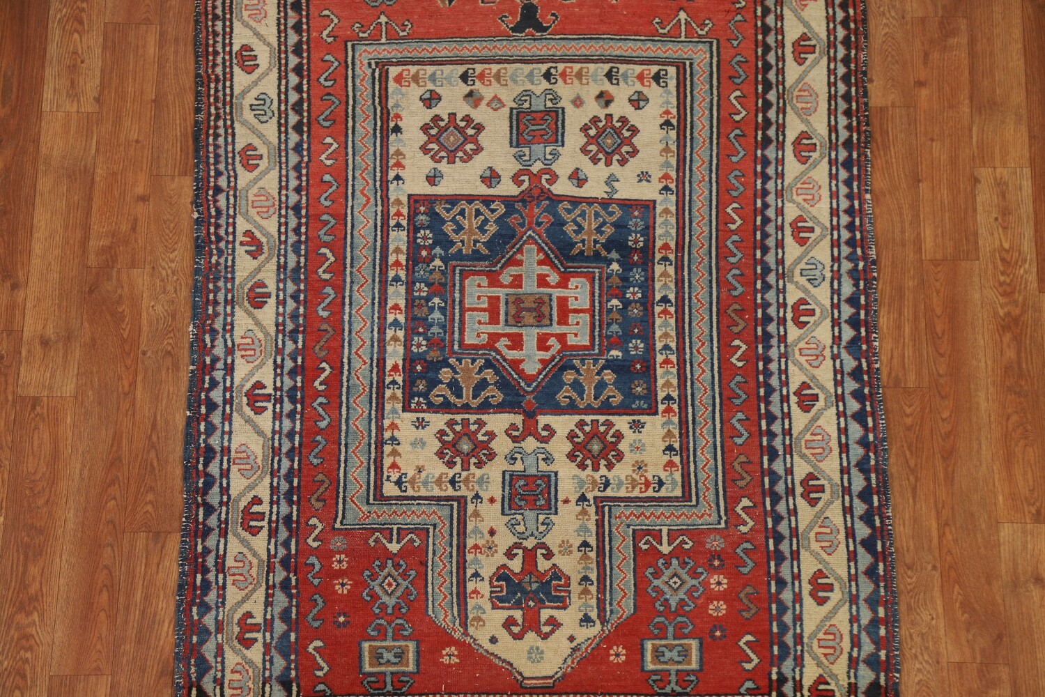 Pre-1900 Antique Vegetable Dye Shirvan-Kazak Area Rug 3x5