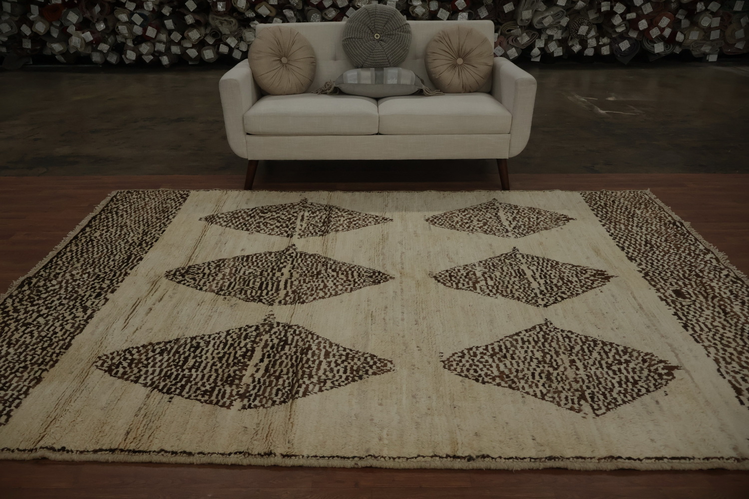 Geometric Moroccan Area Rug 7x10