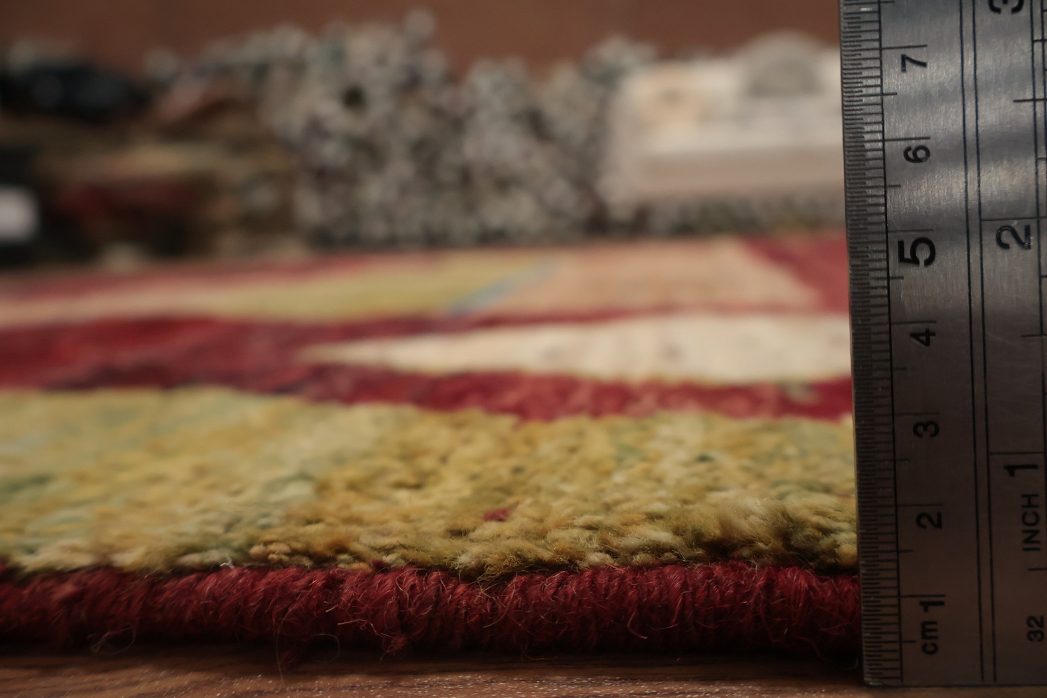 Elegant Geometric Design Moroccan Wool Area Rug 7x9