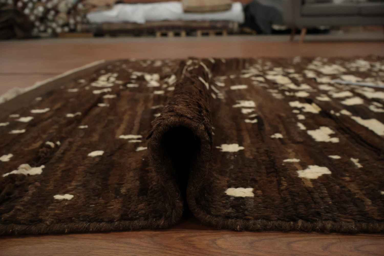 Earthy Tone Moroccan Area Rug 6x9 for Artistic Living Spaces