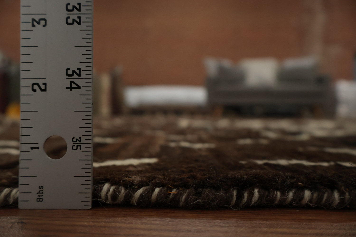 Moroccan Area Rug 6x8 with Intricate Pattern and Rich Earthy Tones