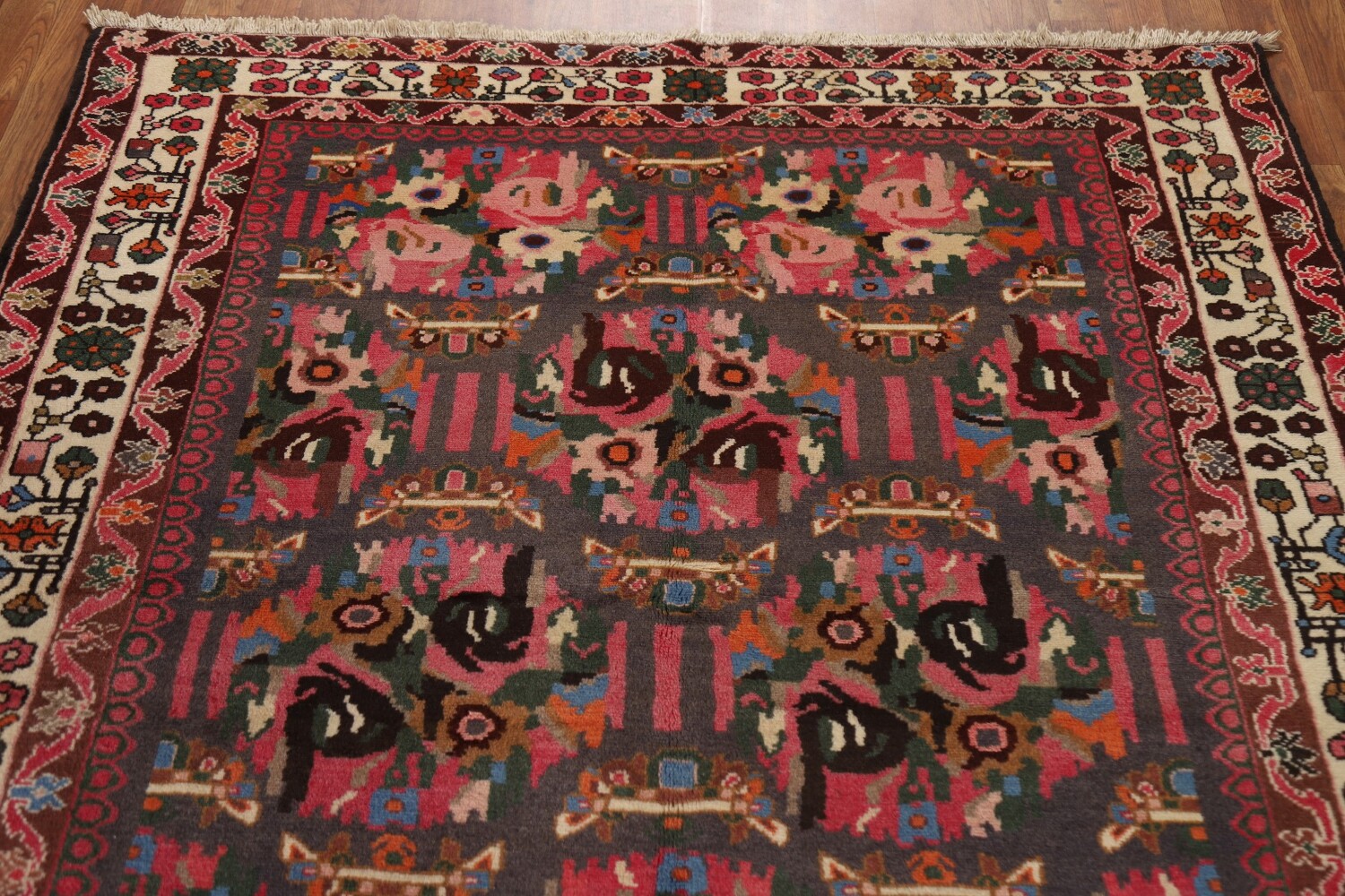 Vintage Bakhtiari Persian Area Rug 5x10