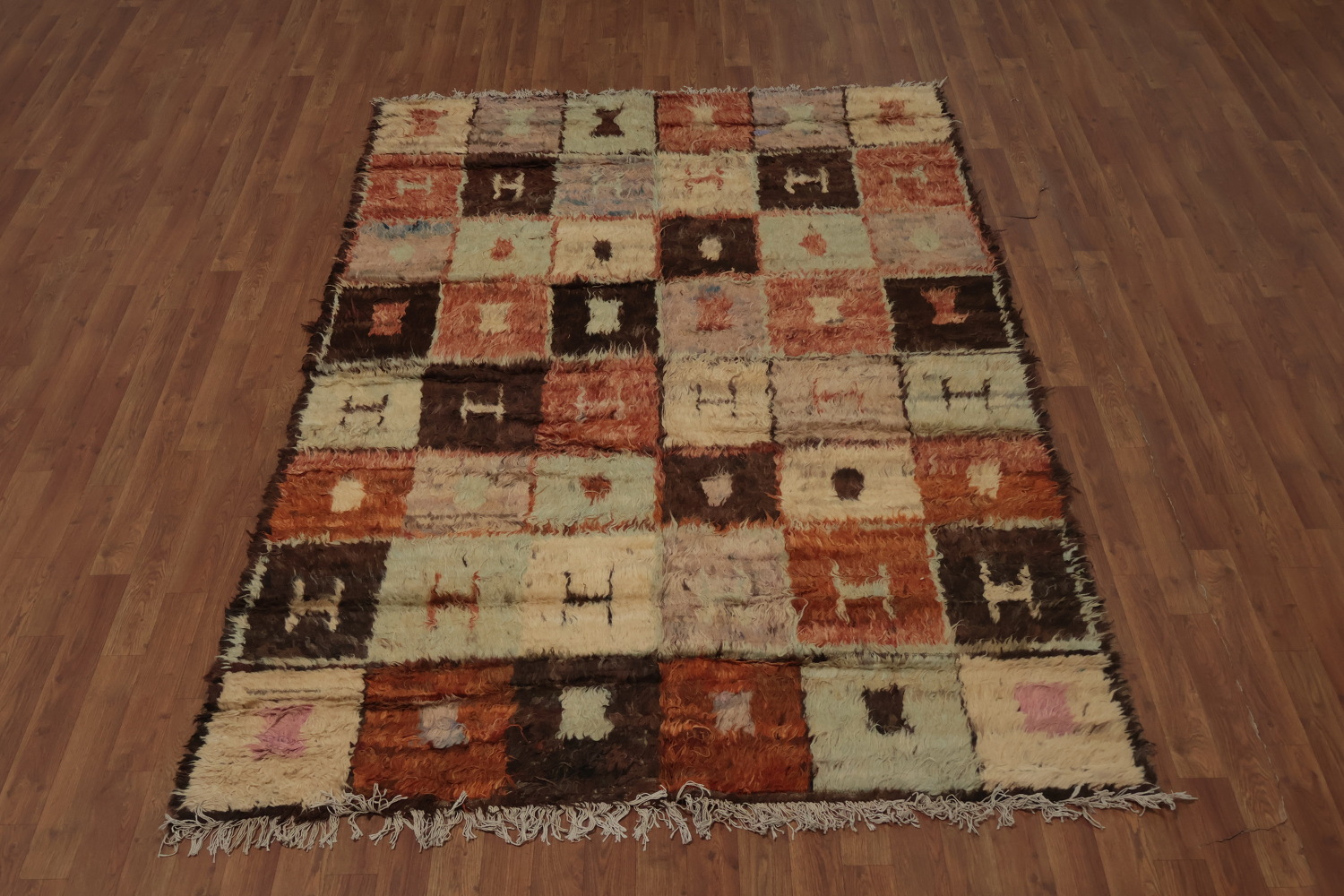 Premium Geometric Boho Moroccan Berber Area Rug 6x8
