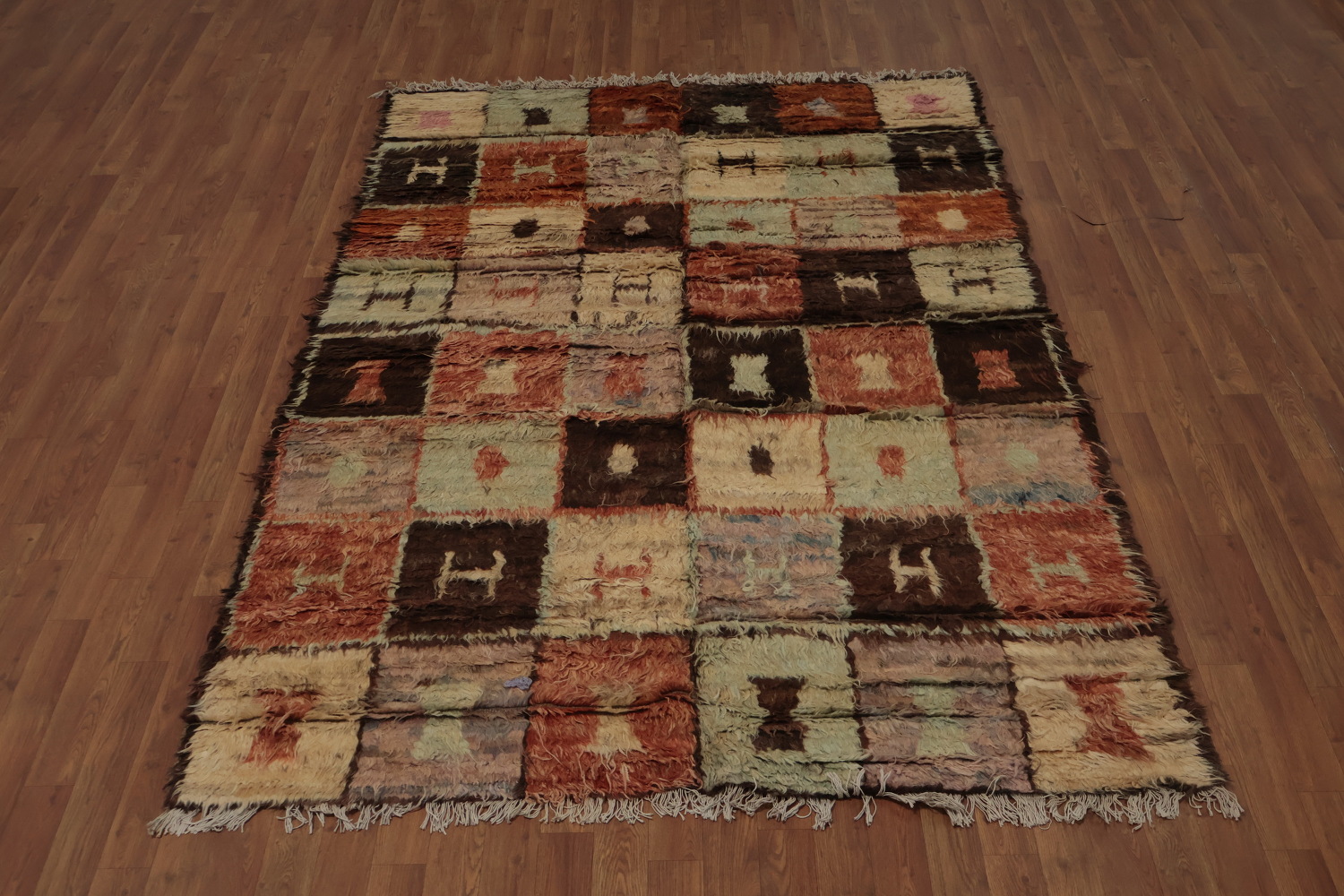 Premium Geometric Boho Moroccan Berber Area Rug 6x8