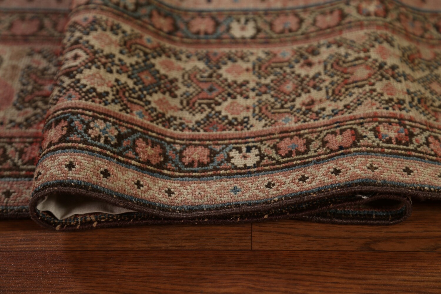 Pre-1900 Antique Vegetable Dye Malayer Persian Rug 7x16