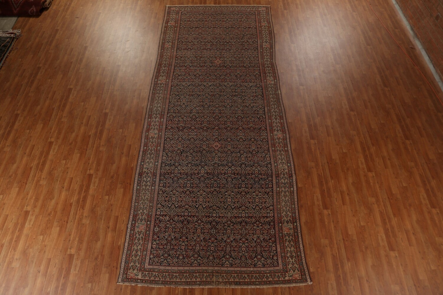Pre-1900 Antique Vegetable Dye Malayer Persian Rug 7x16