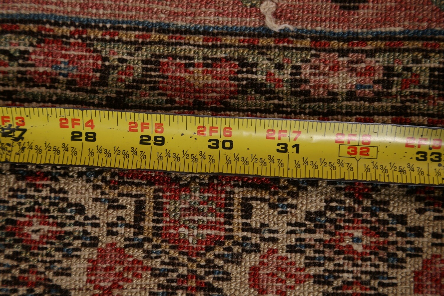 Pre-1900 Antique Vegetable Dye Malayer Persian Rug 7x16