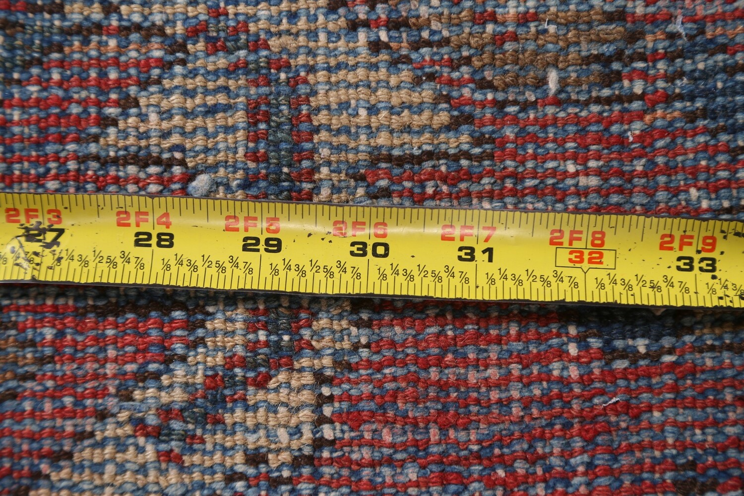 Pre-1900 Antique Vegetable Dye Mahal Persian Rug 11x17