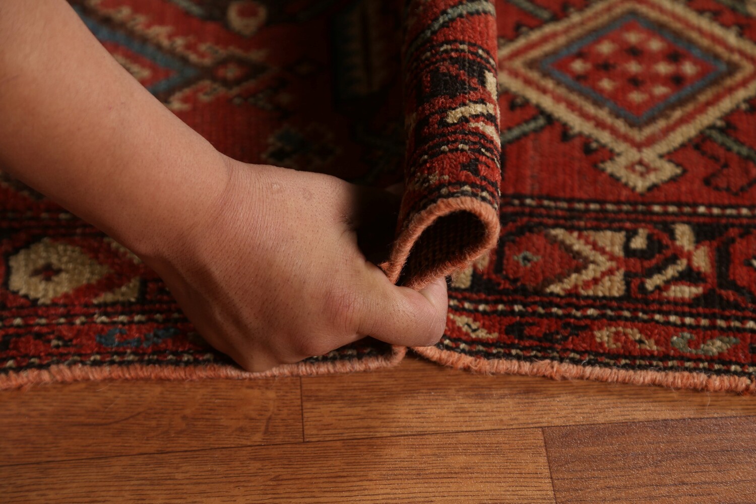 Pre-1900 Antique Vegetable Dye Heriz Bakhshayesh Persian Rug 7x13