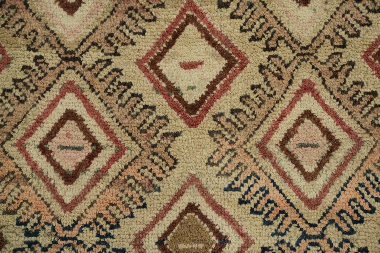Antique Vegetable Dye Sultanabad Persian Rug 3x4