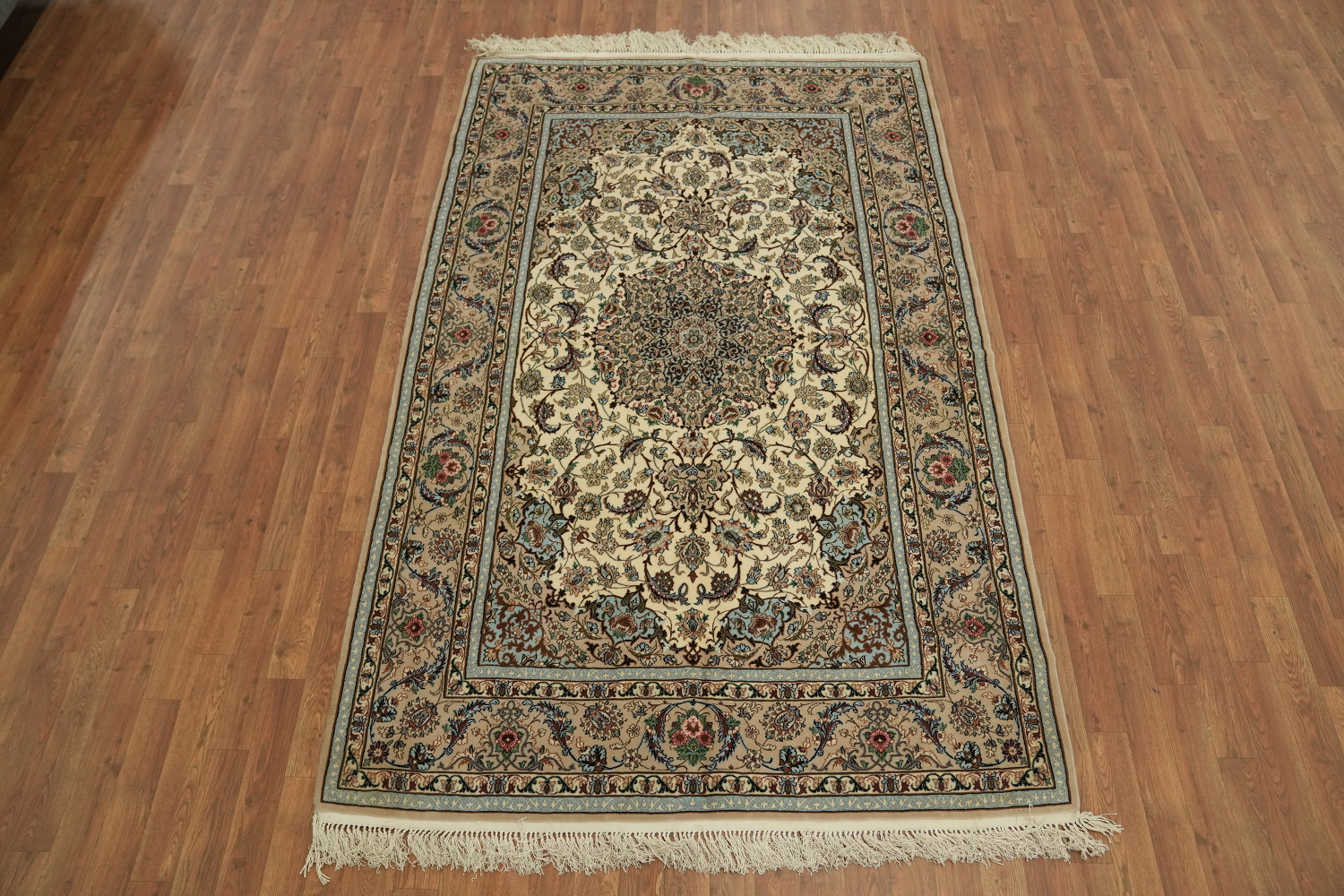 Vegetable Dye Isfahan Persian Area Rug 5x8