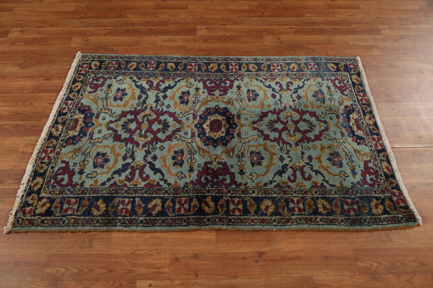 Antique Vegetable Dye Sultanabad Persian Rug 3x5