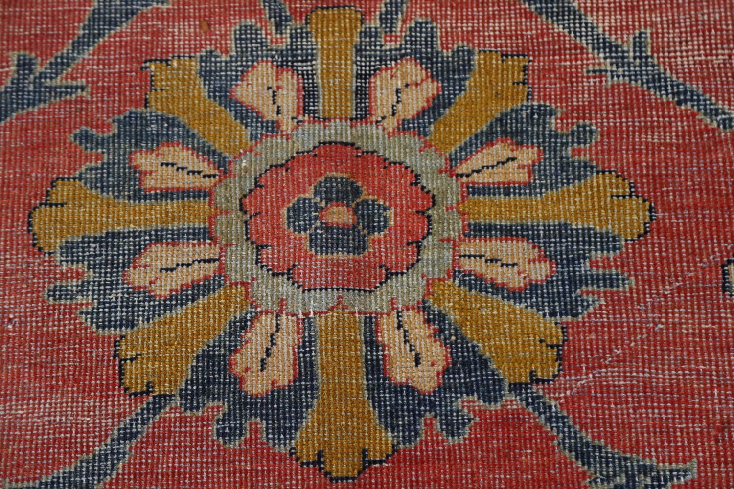 Antique Vegetable Dye Sultanabad Persian Large Rug 13x21