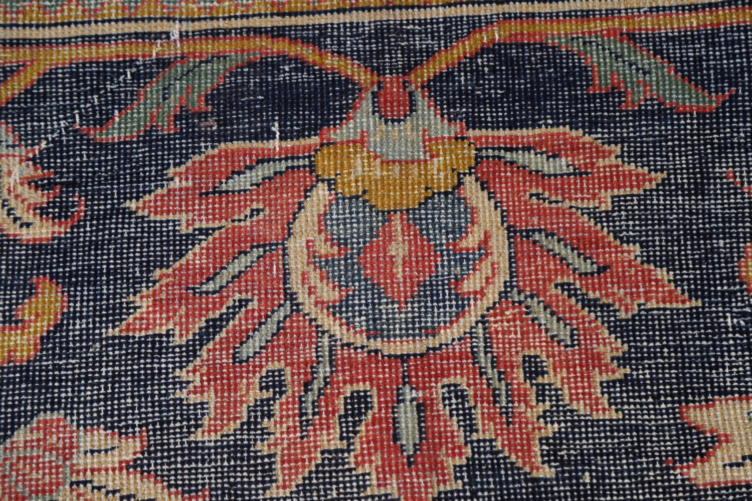 Antique Vegetable Dye Sultanabad Persian Large Rug 13x21