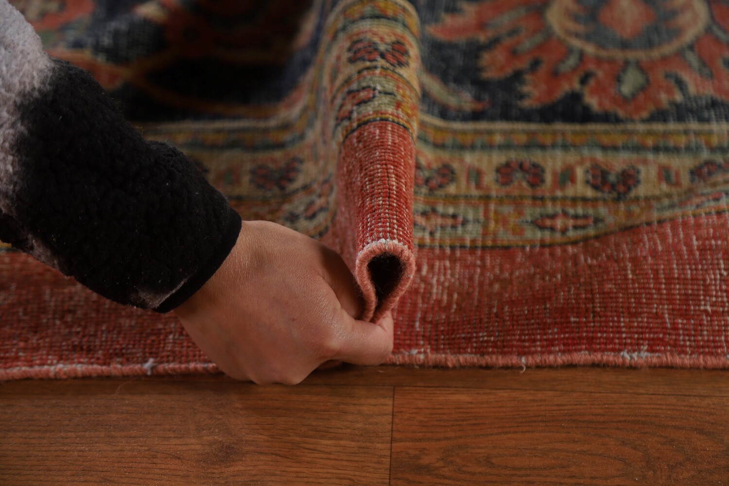 Antique Vegetable Dye Sultanabad Persian Large Rug 13x21