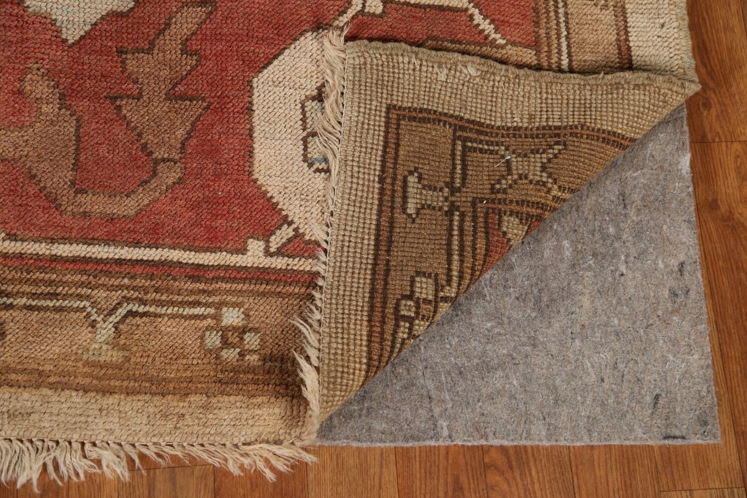 Antique Vegetable Dye Oushak Turkish Large Rug 11x16