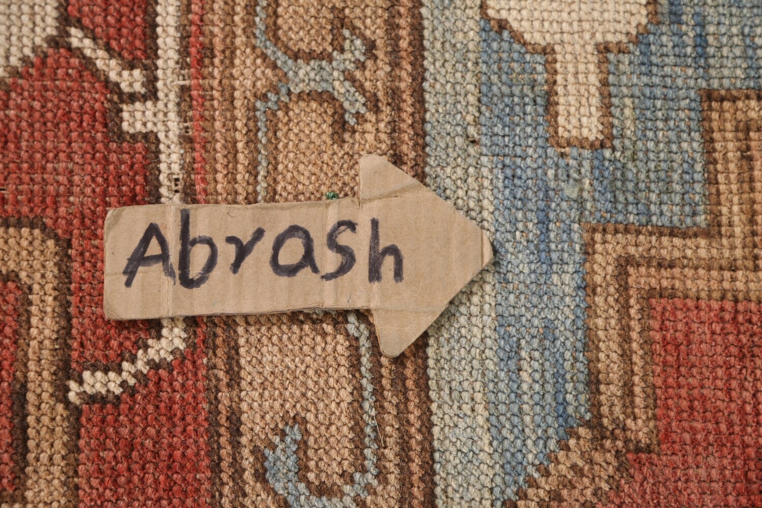 Antique Vegetable Dye Oushak Turkish Large Rug 11x16